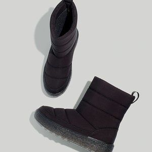 Madewell Toasty Puffer Boots NIB Size 7 in Black